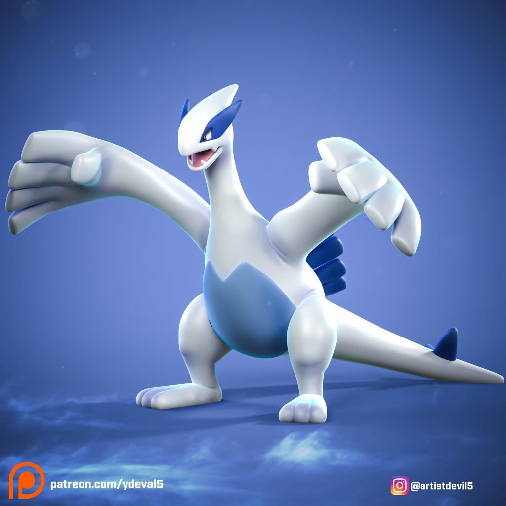 Ydeval 精灵宝可梦 洛奇亚-P站图纸收藏馆