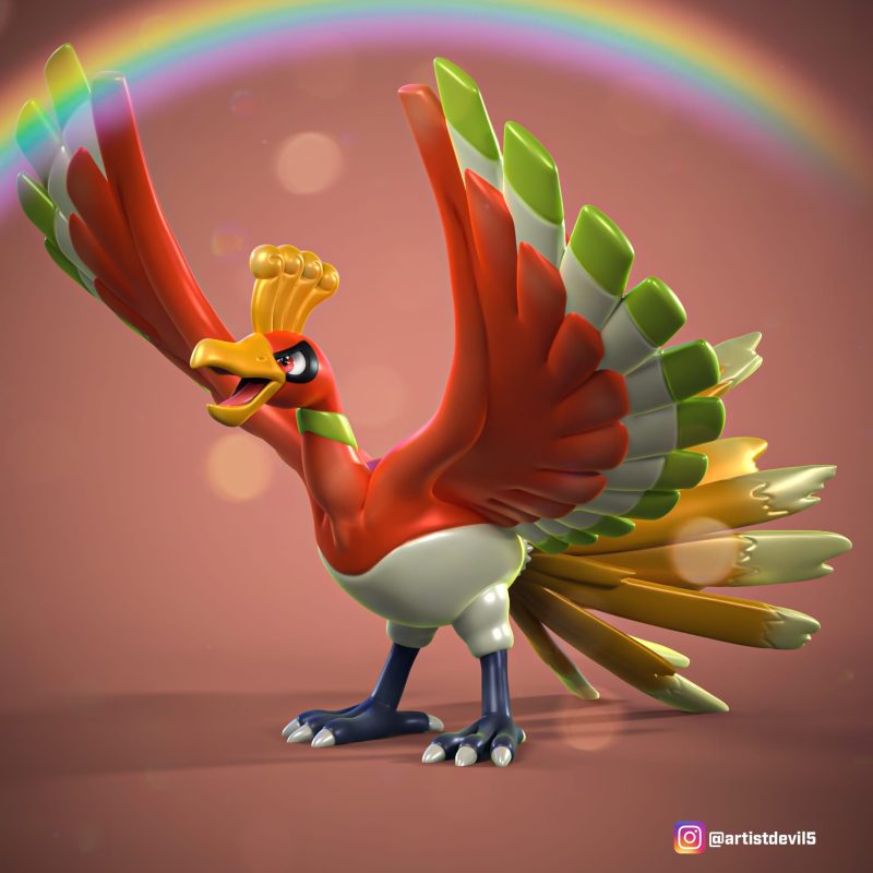 Ydeval 精灵宝可梦 凤王-P站图纸收藏馆