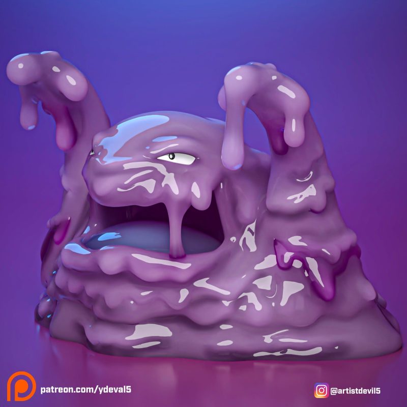 Ydeval 精灵宝可梦 烂泥兽-P站图纸收藏馆