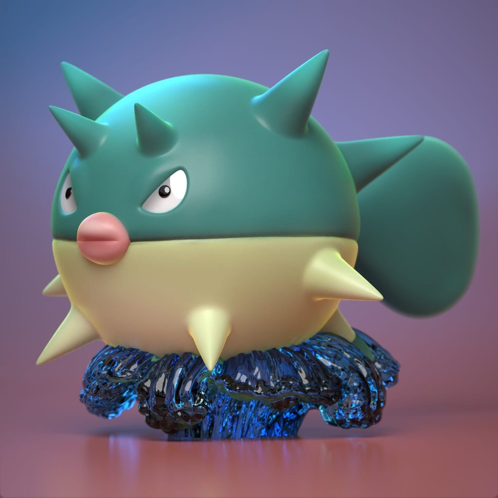 Ydeval 精灵宝可梦 千针鱼-P站图纸收藏馆