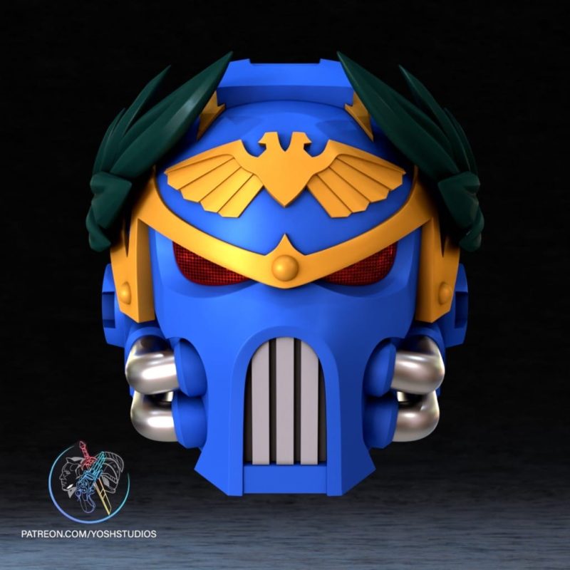 Yosh 战锤40k 罗保特·基里曼面具-P站图纸收藏馆