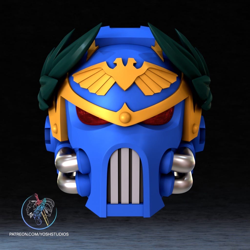 Yosh 战锤40k 罗保特·基里曼面具-P站图纸收藏馆