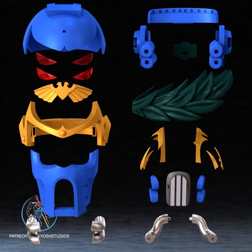 图片[4]-Yosh 战锤40k 罗保特·基里曼面具-P站图纸收藏馆