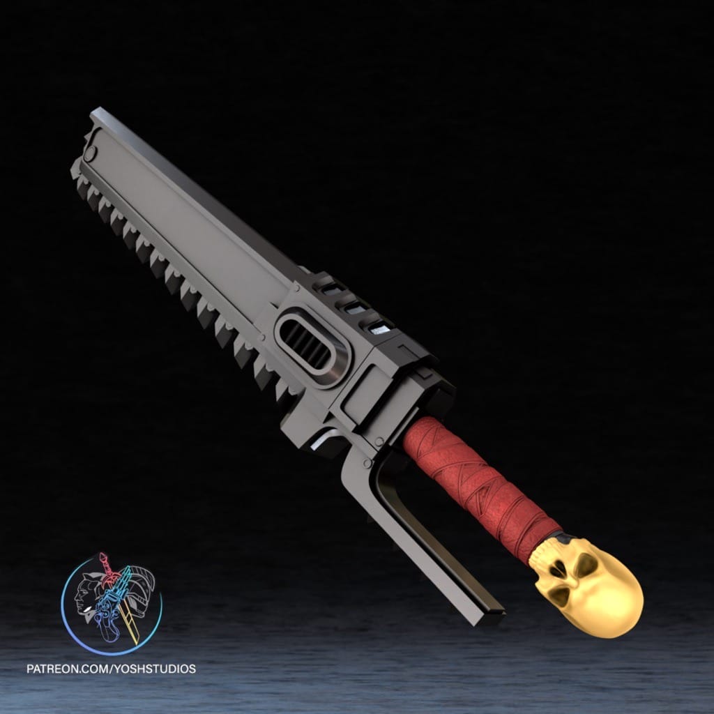 图片[2]-Yosh 战锤40k 希德拉弗型链锯剑-P站图纸收藏馆