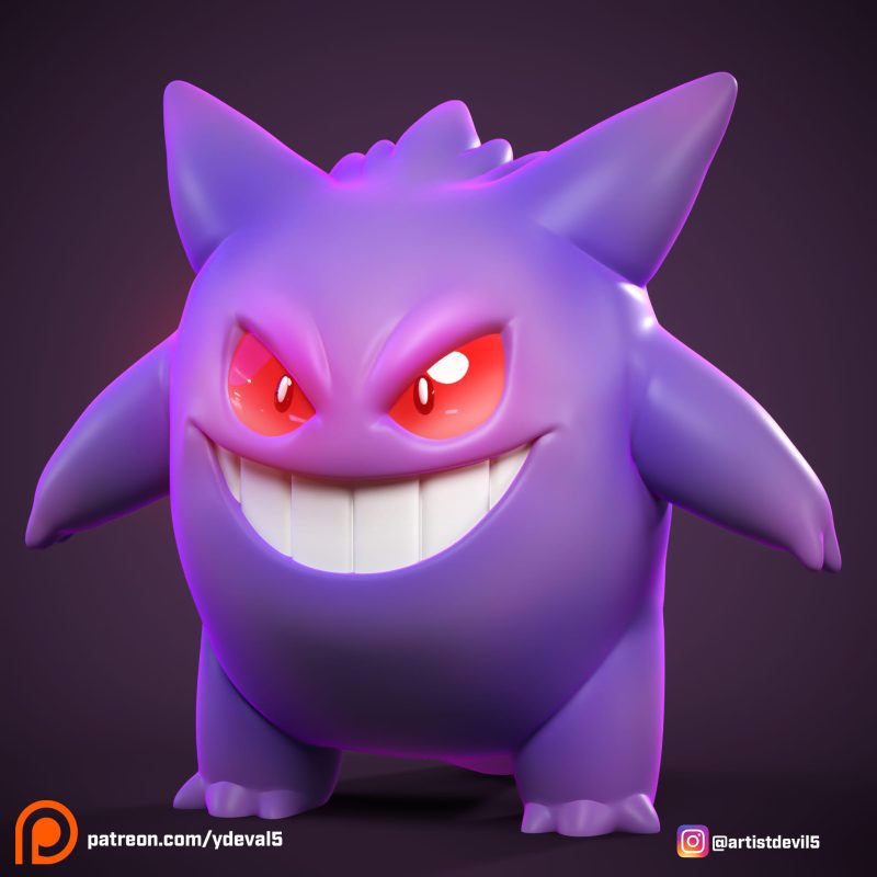 Ydeval 精灵宝可梦 耿鬼-P站图纸收藏馆