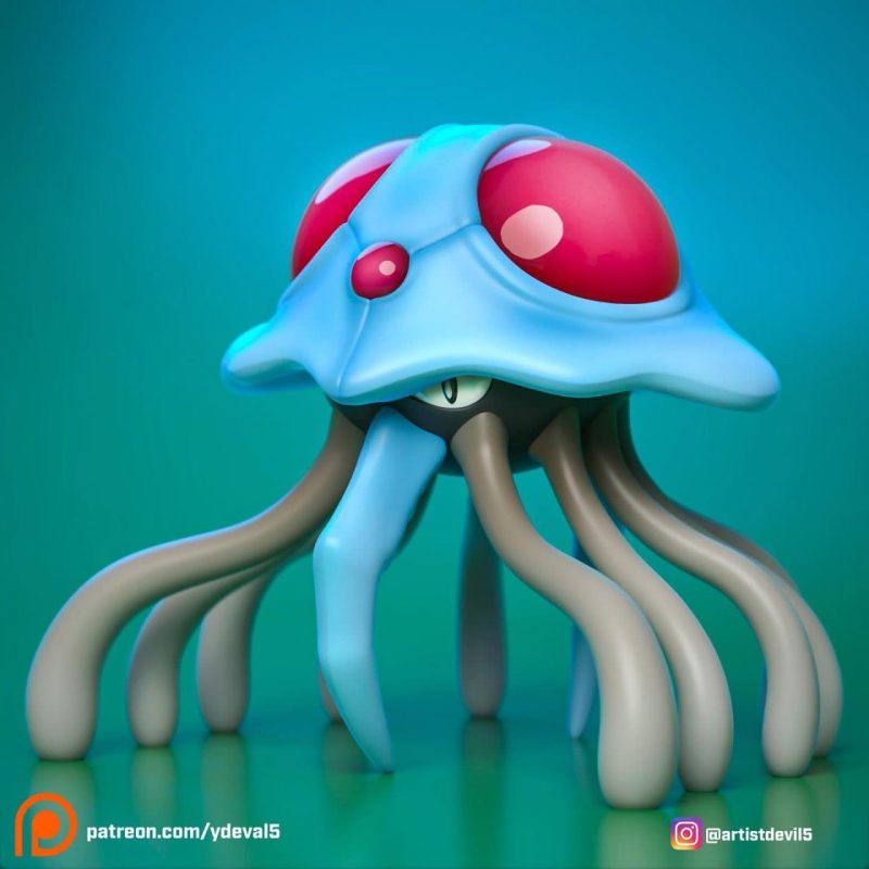 Ydeval 精灵宝可梦 毒刺水母-P站图纸收藏馆