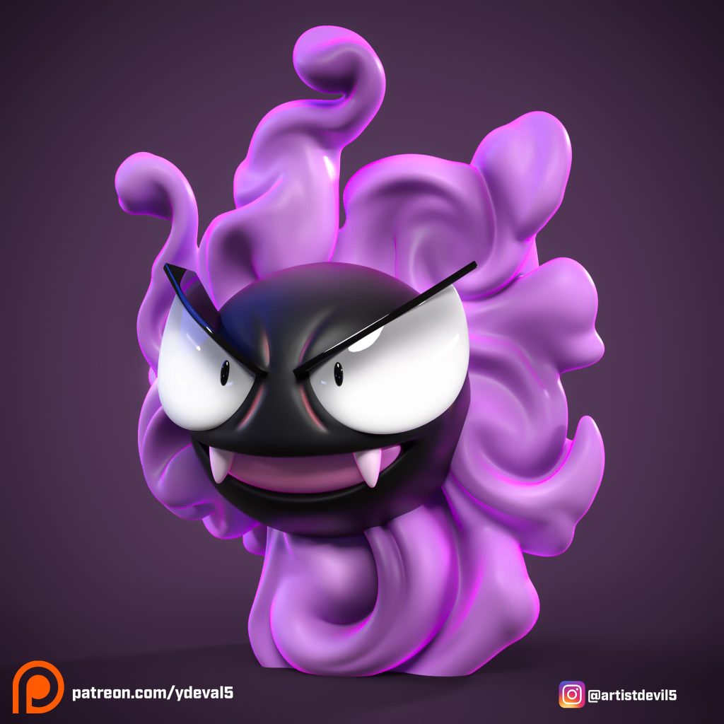 Ydeval 精灵宝可梦 鬼斯-P站图纸收藏馆