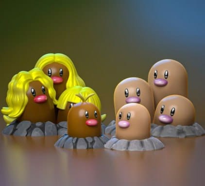 Ydeval 精灵宝可梦 地鼠-P站图纸收藏馆