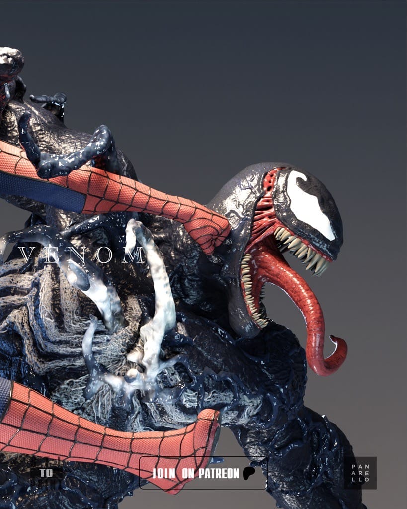 图片[3]-Panarello 漫威 毒液和蜘蛛侠-P站图纸收藏馆