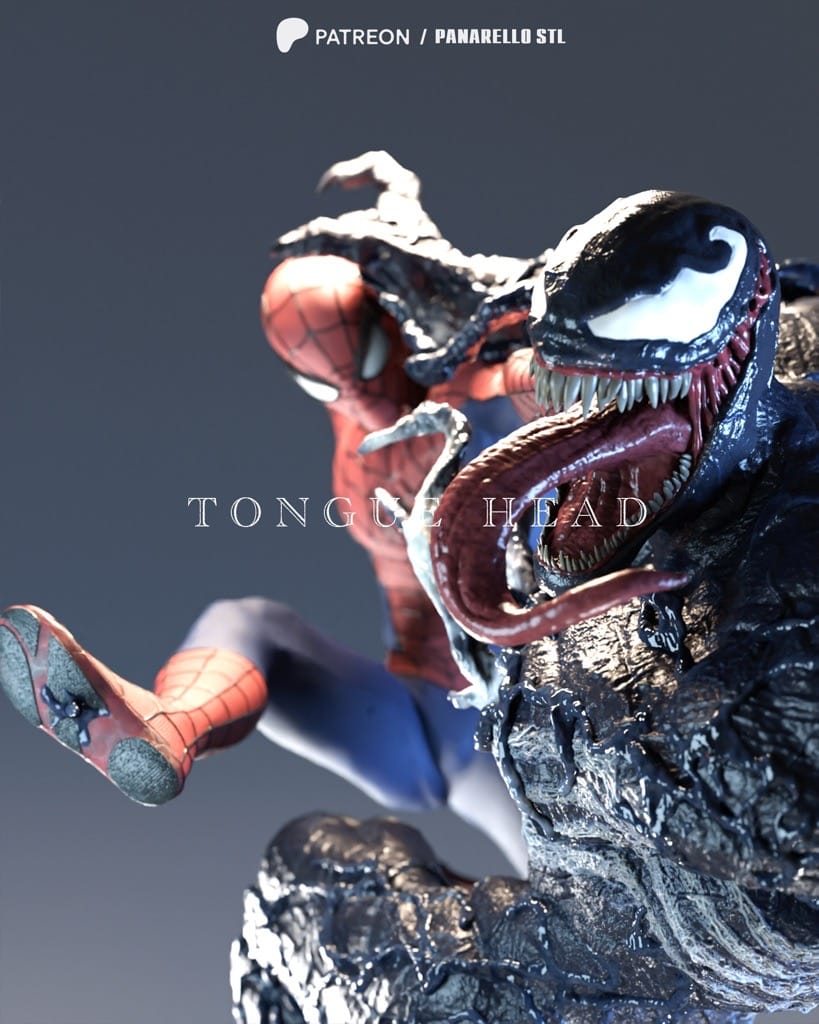 图片[2]-Panarello 漫威 毒液和蜘蛛侠-P站图纸收藏馆