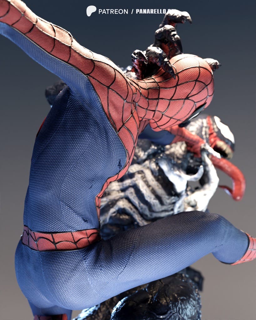 图片[4]-Panarello 漫威 毒液和蜘蛛侠-P站图纸收藏馆