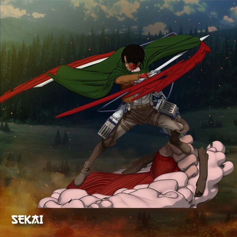 Sekai 进击的巨人 利威尔·阿克曼-P站图纸收藏馆