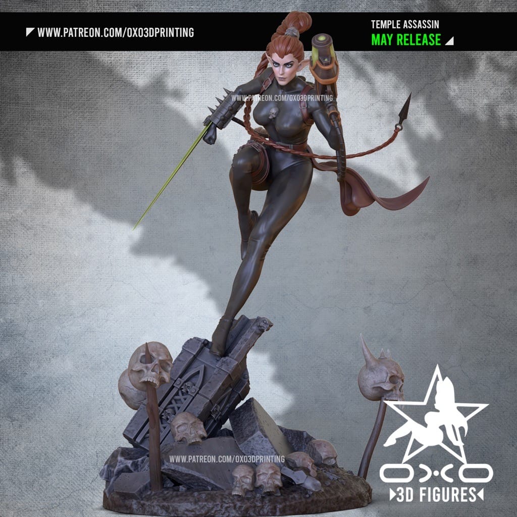 OXO3D DOTA2 圣堂刺客-P站图纸收藏馆