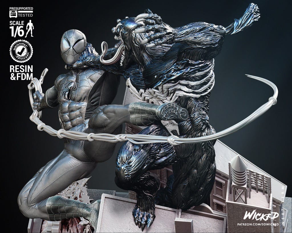 图片[4]-3DWicked 漫威 蜘蛛侠VS毒液-P站图纸收藏馆