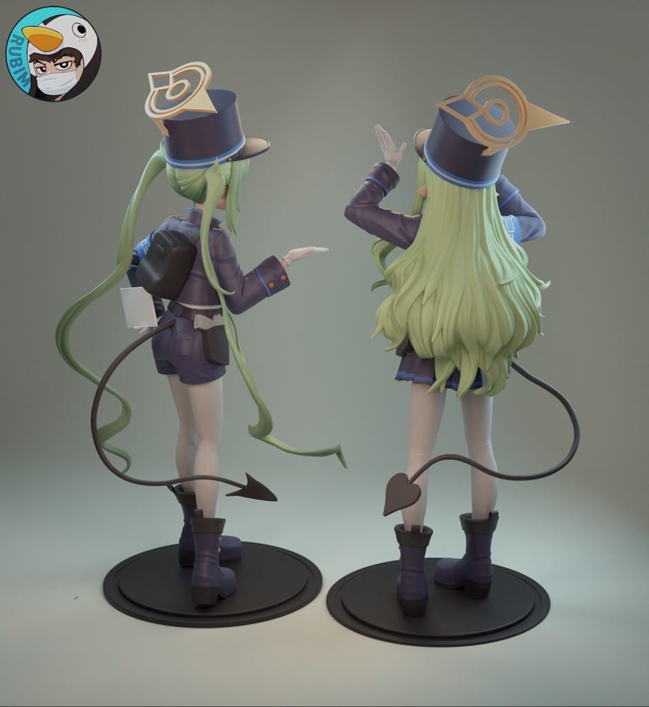 图片[2]-Rubim 蔚蓝档案 海兰德铁道学院双子-P站图纸收藏馆