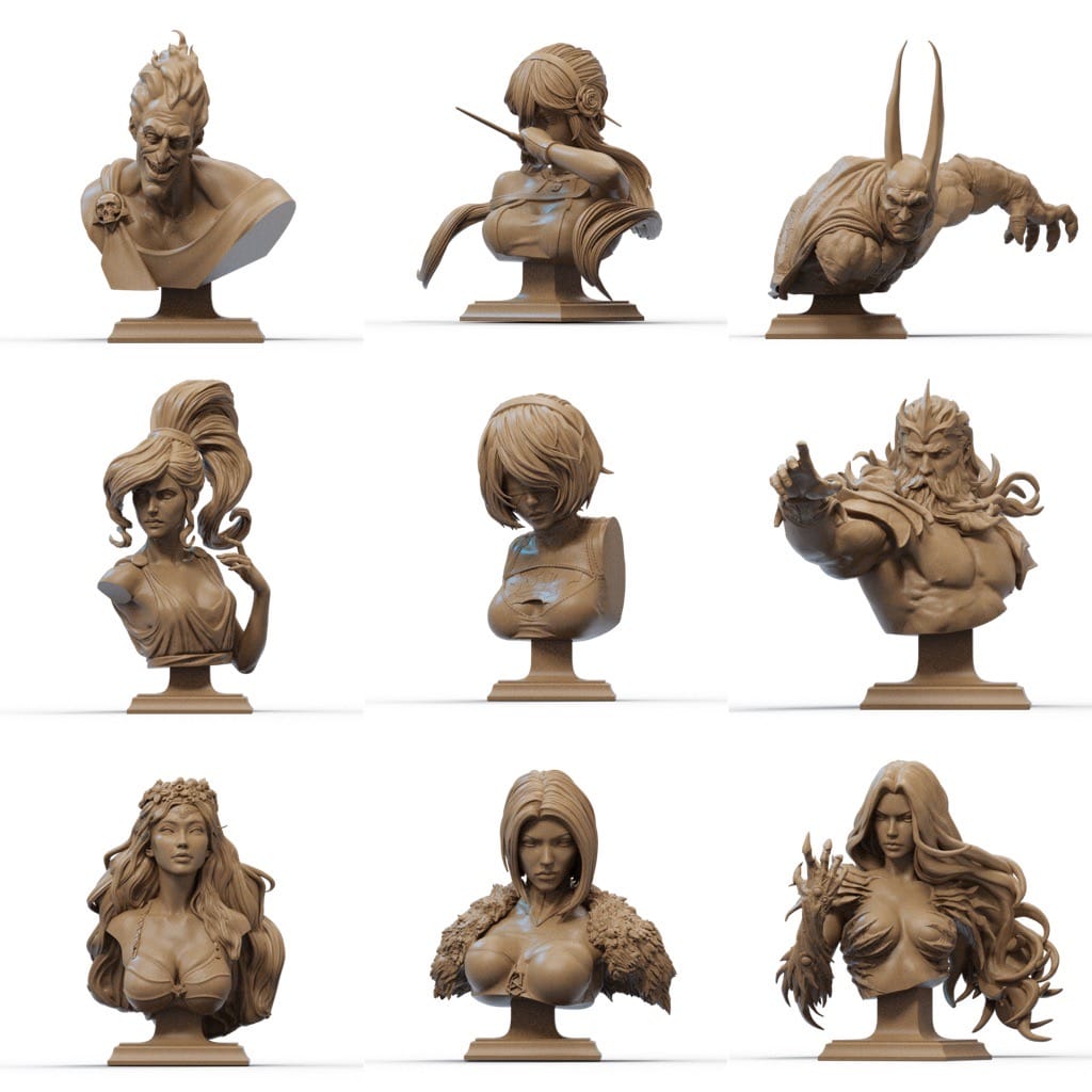 CA3D 24年6月半身像合集-P站图纸收藏馆