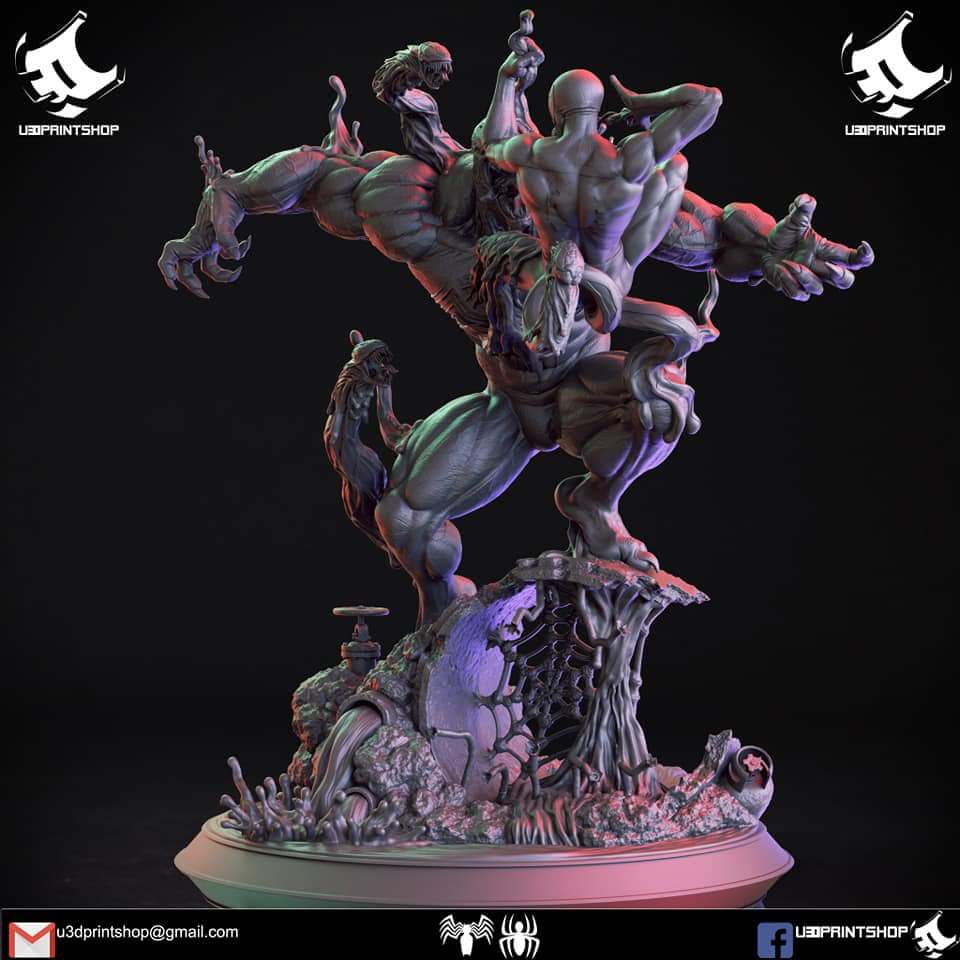 漫威 毒液vs蜘蛛侠-P站图纸收藏馆