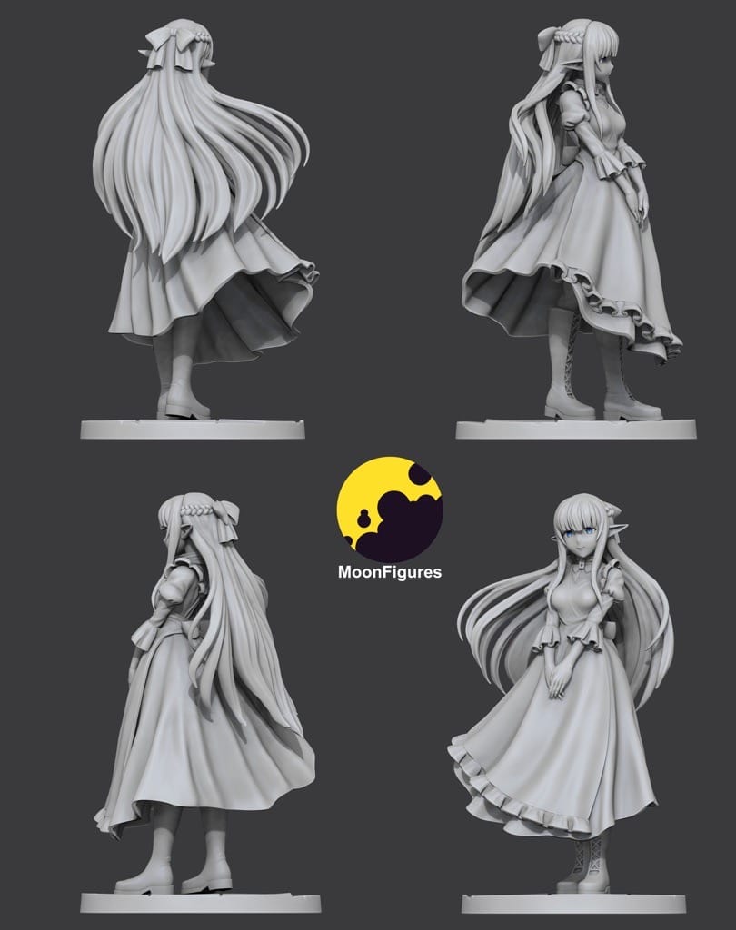 图片[2]-Moon Figures 身为魔王的我娶了奴隶精灵为妻 妮菲莉雅-P站图纸收藏馆