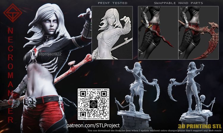 STL Project 亡灵法师-P站图纸收藏馆