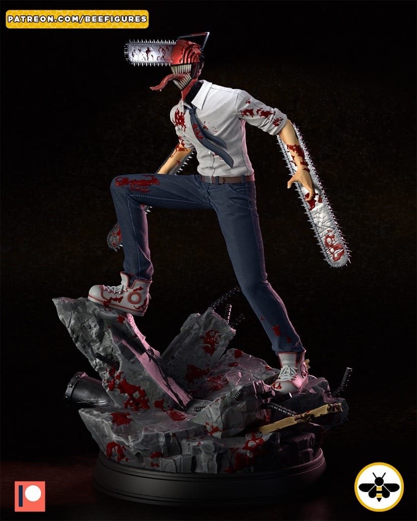 Bee Figures 链锯恶魔电次-P站图纸收藏馆