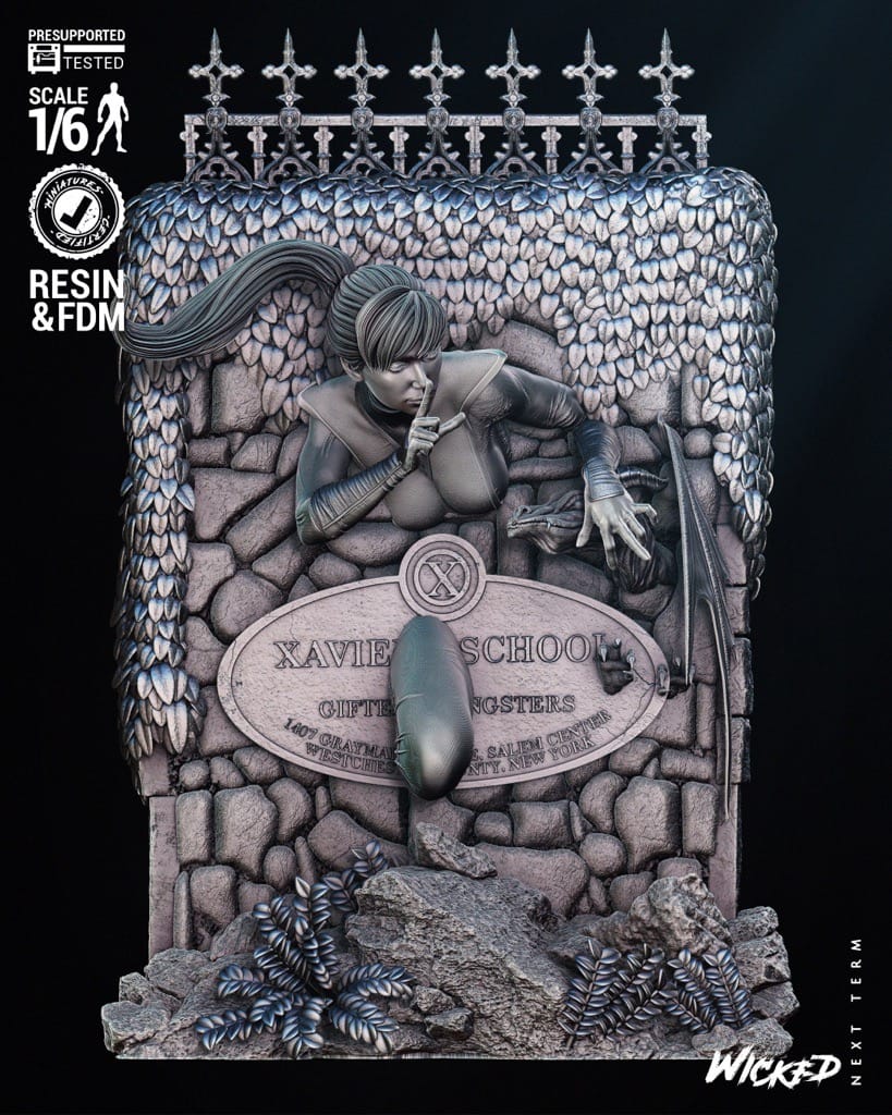 3DWicked 漫威 幻影猫 凯蒂·普莱德-P站图纸收藏馆