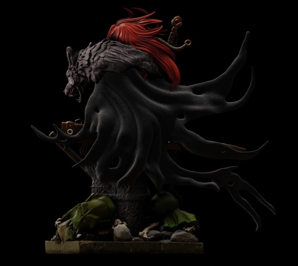 图片[2]-ABE3D 女王神剑 红发索尼娅-P站图纸收藏馆