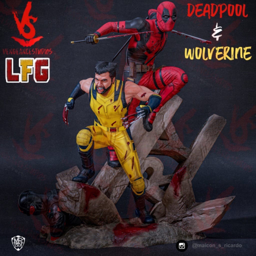 漫威 死侍与金刚狼-P站图纸收藏馆