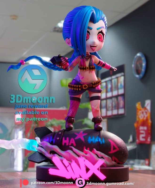 3Dmoonn 英难联盟 金克斯-P站图纸收藏馆