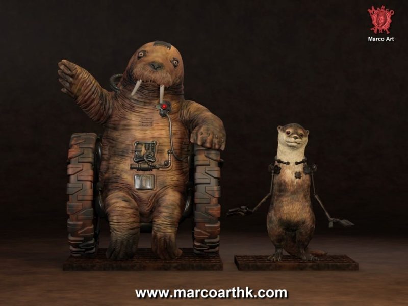 Marco Art 漫威 水獭莱拉和海象大牙-P站图纸收藏馆