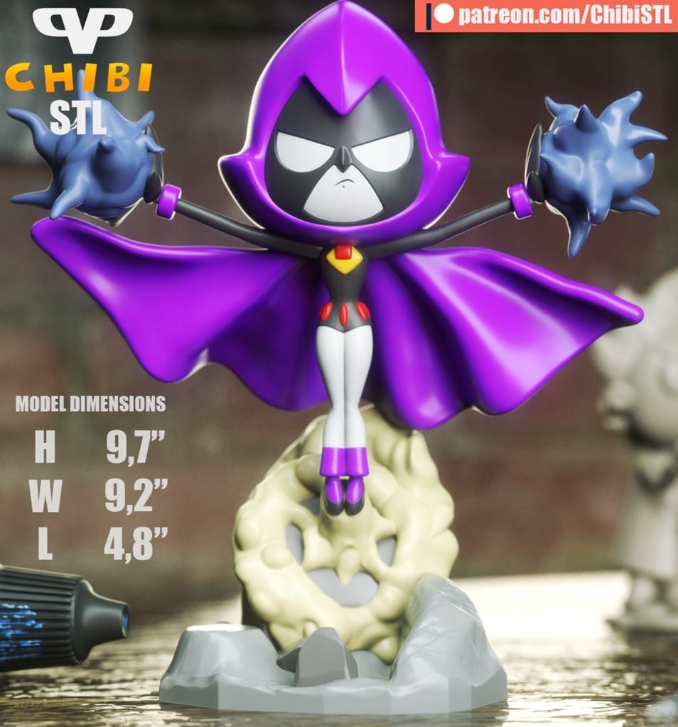 Chibi STL DC漫画 渡鸦-P站图纸收藏馆