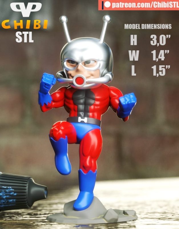 Chibi STL 漫威 蚁人-P站图纸收藏馆