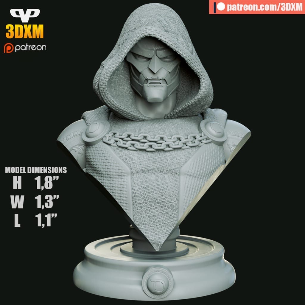 Chibi STL 神奇四侠 毁灭博士-P站图纸收藏馆