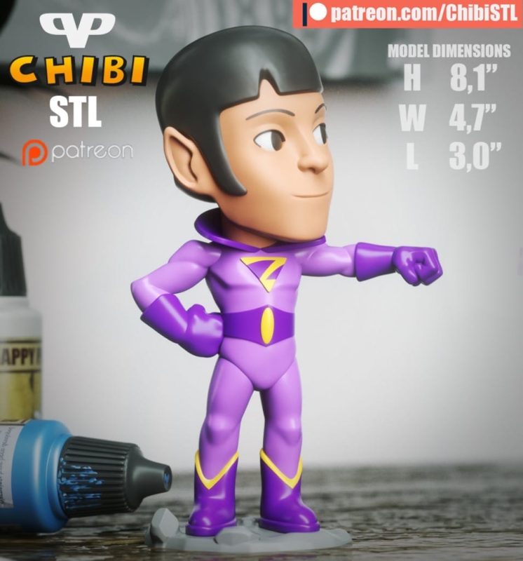 Chibi STL DC漫画 神奇双子-P站图纸收藏馆