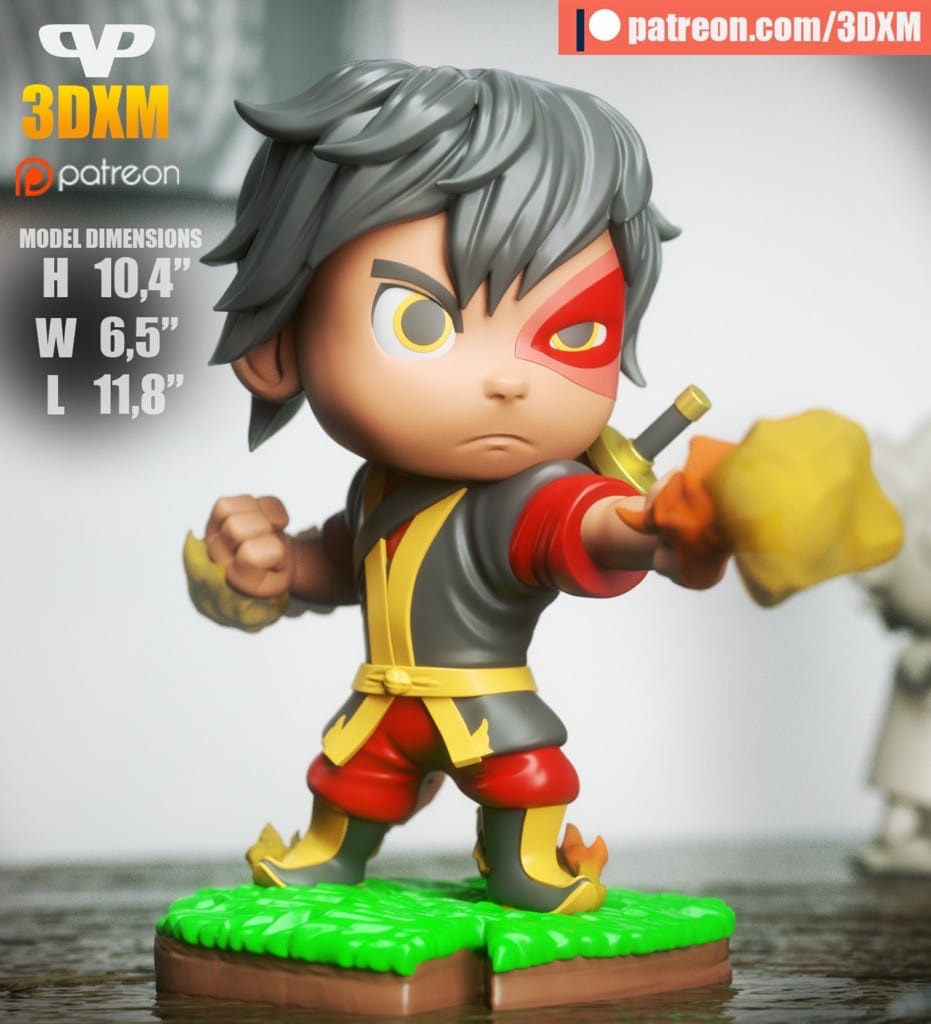 Chibi STL 降世神通 祖寇-P站图纸收藏馆