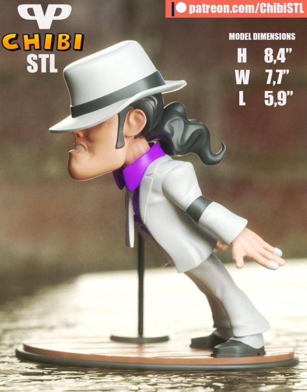 Chibi STL 迈克尔·杰克逊-P站图纸收藏馆