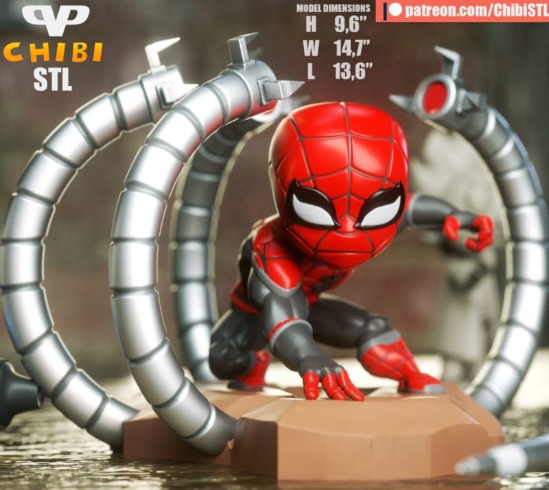 Chibi STL 漫威 蜘蛛侠-P站图纸收藏馆