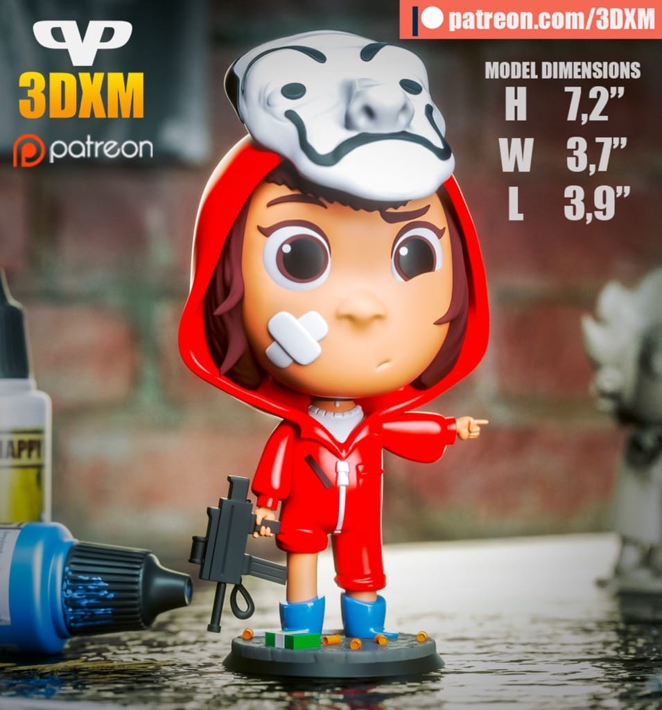 Chibi STL 纸钞屋 东京-P站图纸收藏馆