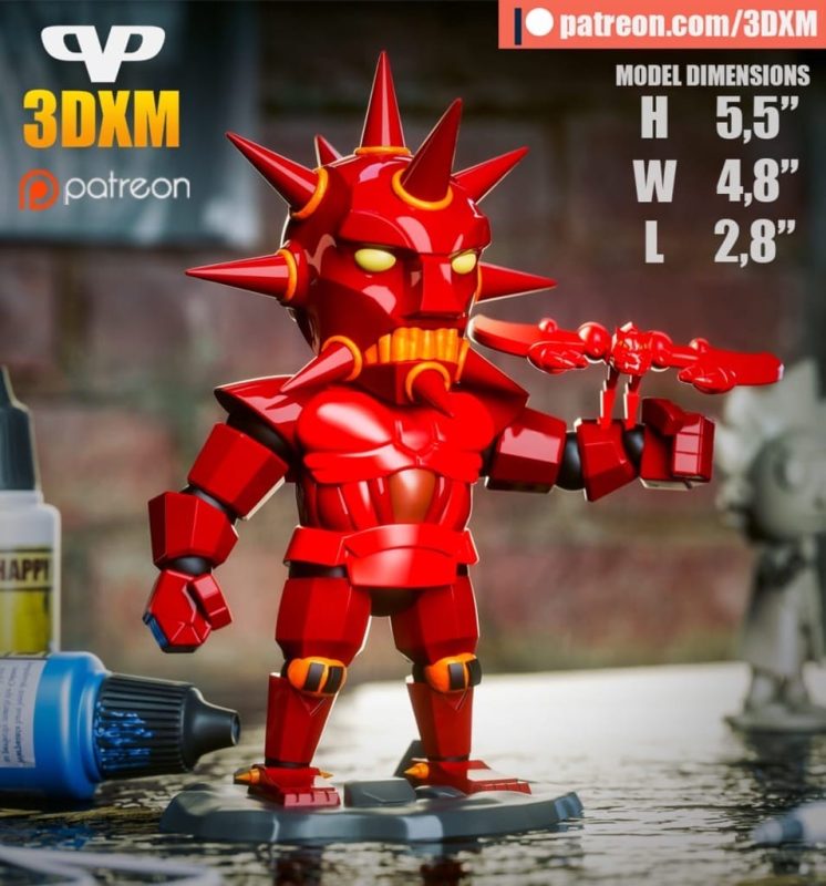 Chibi STL 银鹰侠队 星球魔-P站图纸收藏馆