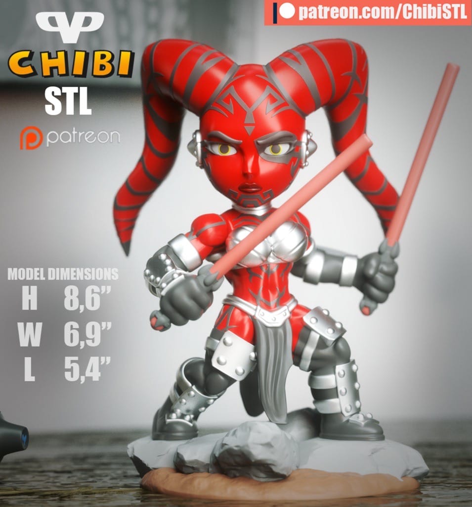 Chibi STL 星球大战 达斯·塔隆-P站图纸收藏馆