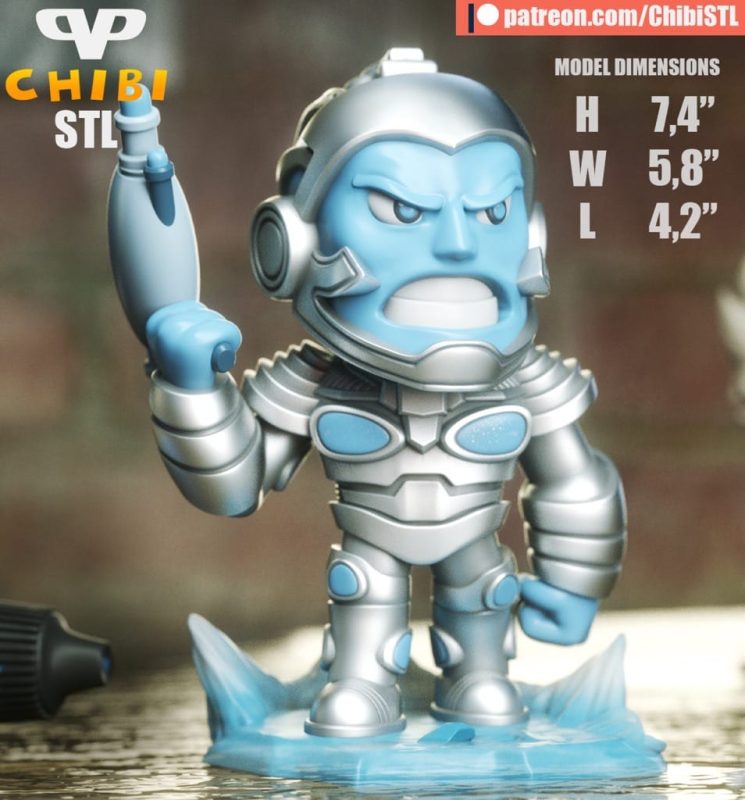 Chibi STL DC漫画 急冻先生-P站图纸收藏馆