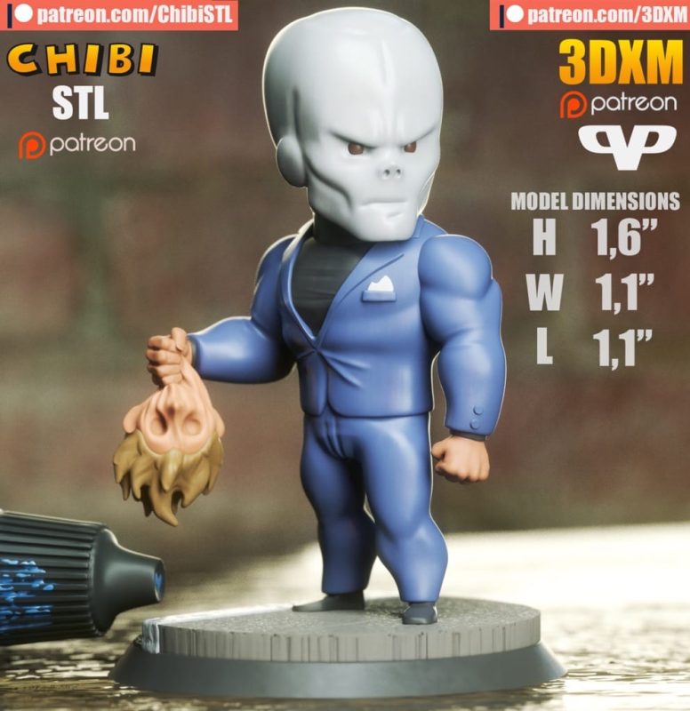 Chibi STL 漫威 变色龙-P站图纸收藏馆