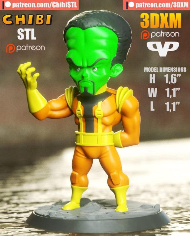 Chibi STL 漫威 大头目 塞缪尔·史登-P站图纸收藏馆