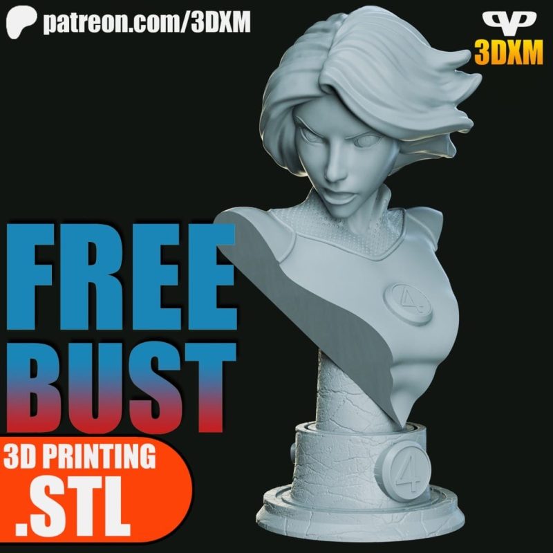 Chibi STL 漫威 隐形女侠-P站图纸收藏馆