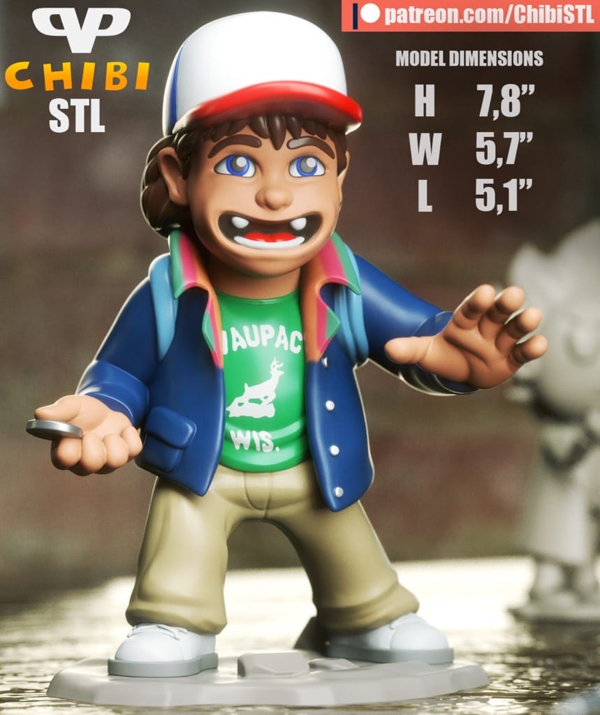 图片[1]-Chibi STL 怪奇物语 达斯汀·亨德森-P站图纸收藏馆