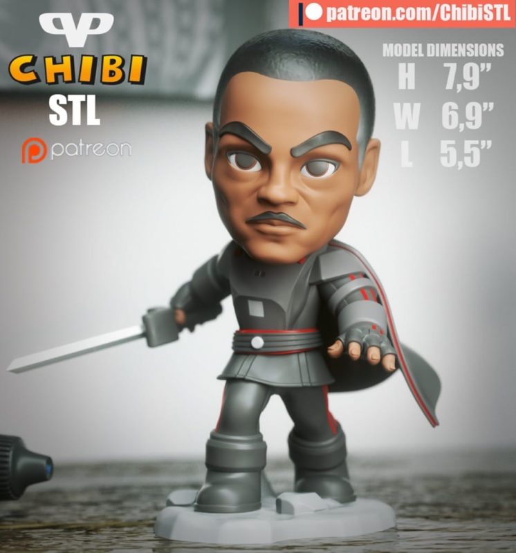 Chibi STL 莫夫·吉迪恩 星球大战-P站图纸收藏馆