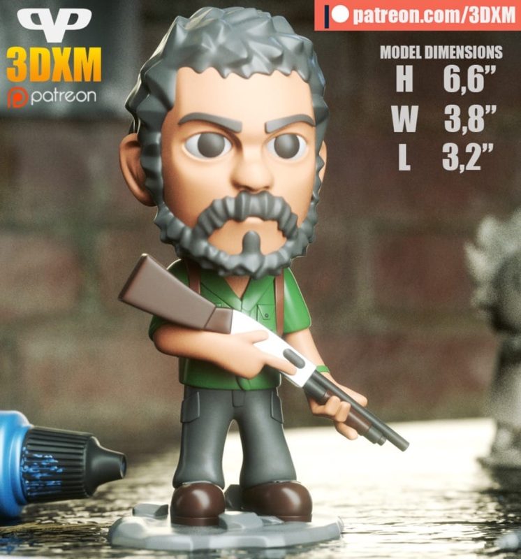 Chibi STL 最后生还者 乔尔-P站图纸收藏馆