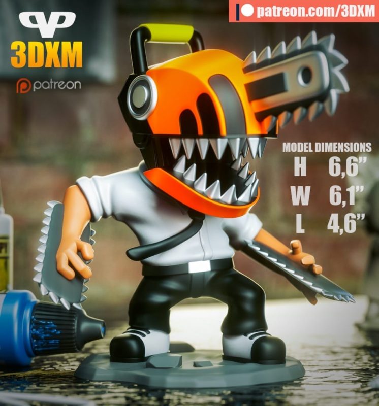 Chibi STL 链锯人-P站图纸收藏馆