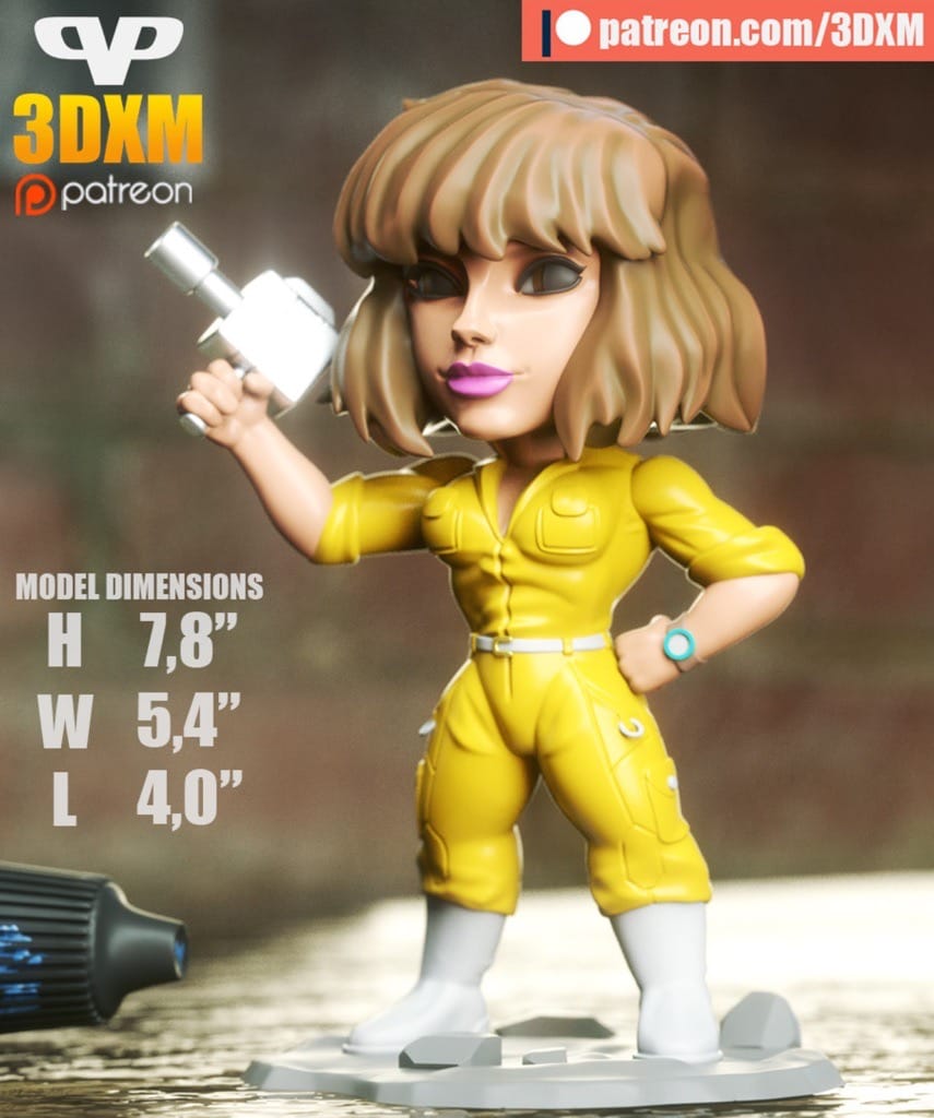 图片[1]-Chibi STL 忍者神龟 爱普莉尔·奥尼尔-P站图纸收藏馆