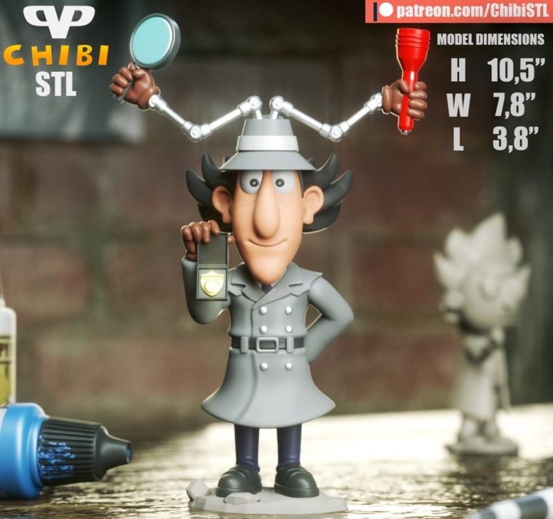 Chibi STL 神探加杰特-P站图纸收藏馆