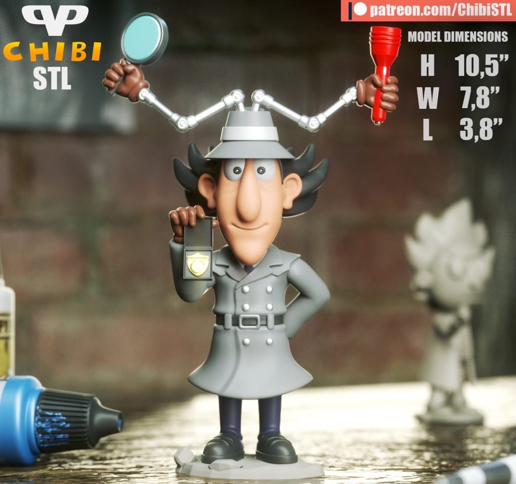 Chibi STL 神探加杰特-P站图纸收藏馆